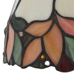 Crystal Leaf 1-Light Antique Bronze Hanging Mini Pendant Lamp by Springdale Lighting -Litton Lane Sales antique bronze springdale lighting pendant lights ftm10002 40 1000