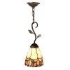 Crystal Leaf 1-Light Antique Bronze Hanging Mini Pendant Lamp by Springdale Lighting -Litton Lane Sales antique bronze springdale lighting pendant lights ftm10002 64 1000