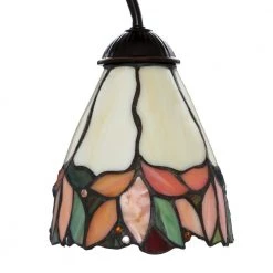 Crystal Leaf 1-Light Antique Bronze Hanging Mini Pendant Lamp by Springdale Lighting -Litton Lane Sales antique bronze springdale lighting pendant lights ftm10002 a0 1000