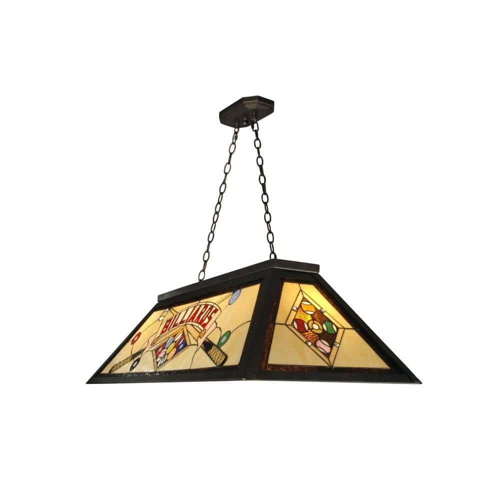 4-Light Antique Bronze Billiard Pool Table Hanging Light Fixture by Springdale Lighting 3 4-Light Antique Bronze Billiard Pool Table Hanging Light Fixture by Springdale Lighting - Image 2