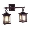 Avery Lantern 2-Light Antique Bronze Wall Sconce by Springdale Lighting