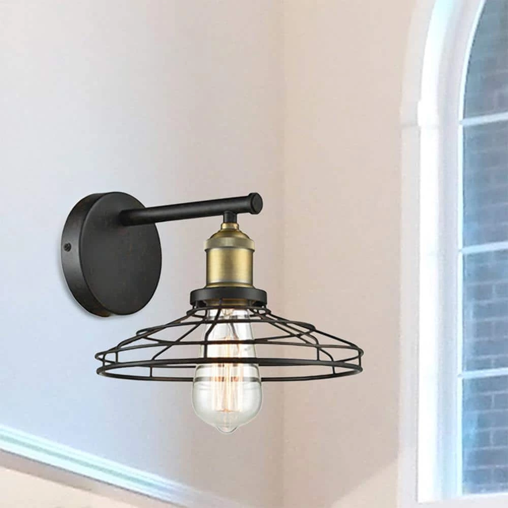 Lewis 1-Light Antique Bronze Wall Sconce by Springdale Lighting 6 Lewis 1-Light Antique Bronze Wall Sconce by Springdale Lighting - Image 4