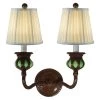 Green 15 in. Antique Bronze Wall Sconce by Springdale Lighting