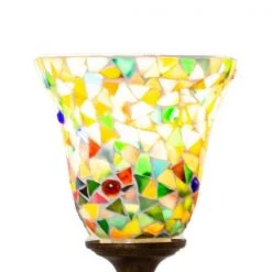 Remy 3-Light Antique Golden Bronze Chandelier with Mosaic Art Glass by Springdale Lighting -Litton Lane Sales antique golden bronze springdale lighting chandeliers sth19108 44 1000