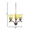 Remy 3-Light Antique Golden Bronze Chandelier with Mosaic Art Glass by Springdale Lighting 1 Remy 3-Light Antique Golden Bronze Chandelier with Mosaic Art Glass by Springdale Lighting -Litton Lane Sales antique golden bronze springdale lighting chandeliers sth19108 64 1000