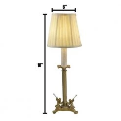 Angel 18 in. Antique Golden Silver Table Lamp with Fabric Shade by Springdale Lighting 10 Angel 18 in. Antique Golden Silver Table Lamp with Fabric Shade by Springdale Lighting -Litton Lane Sales antique golden silver springdale lighting table lamps spt19002 c3 1000