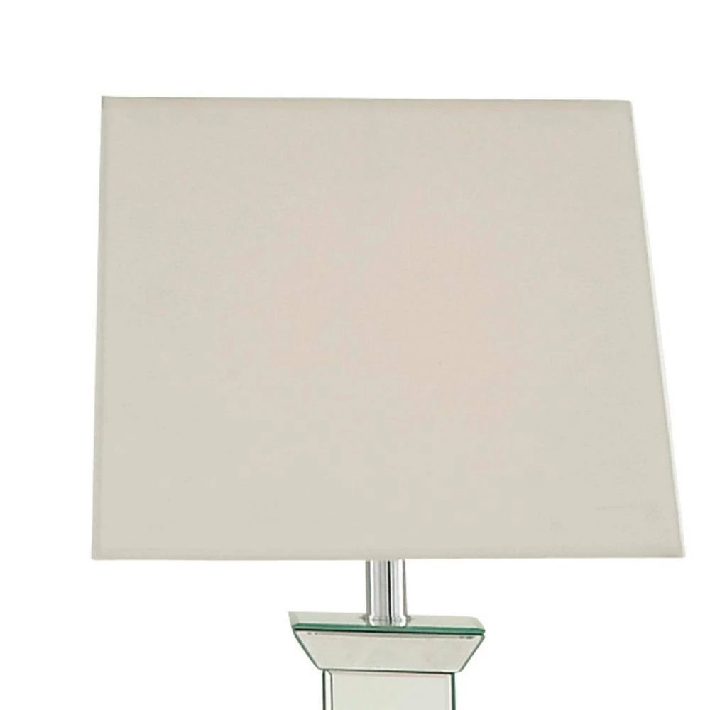 64 in. Silver Crystal Floor Lamp by Litton Lane 6 64 in. Silver Crystal Floor Lamp by Litton Lane - Image 4