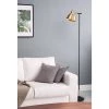 Bryant Brass Floor Lamp by Bromi Design -Litton Lane Sales black brass bromi design floor lamps b4602 64 1000