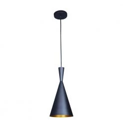 Berkley 1-Light Black Pendant by Bromi Design