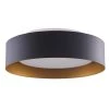 Lynch Black and Gold Flush Mount by Bromi Design -Litton Lane Sales black gold bromi design flush mount lights b4106bbg 64 1000