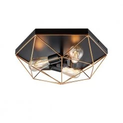 Genesis 3-Light 16.93 in. Dia Flush Mount Ceiling Fixture by Bromi Design