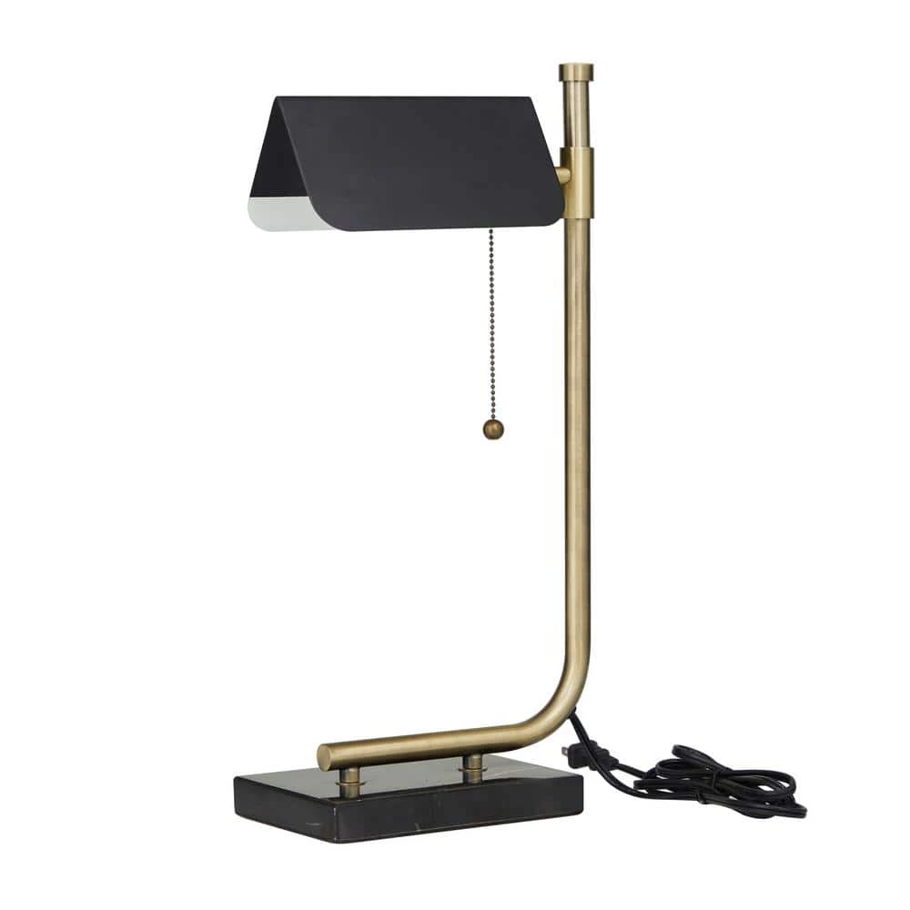 20 in. Black Metal Contemporary Table Lamp by Litton Lane 4 20 in. Black Metal Contemporary Table Lamp by Litton Lane - Image 2