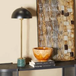 28 in. Black Metal Table Lamp by Litton Lane 19 28 in. Black Metal Table Lamp by Litton Lane -Litton Lane Sales black litton lane desk lamps 042767 31 1000