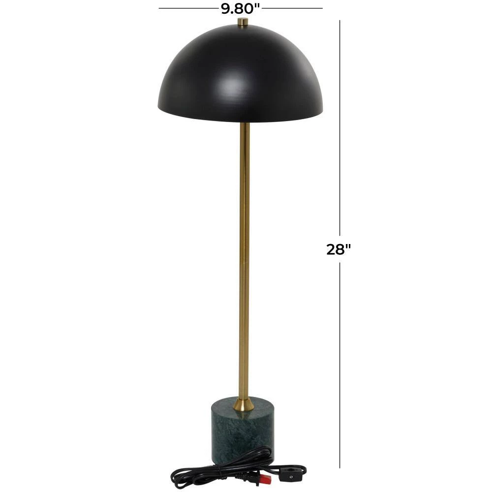 28 in. Black Metal Table Lamp by Litton Lane 10 28 in. Black Metal Table Lamp by Litton Lane - Image 8