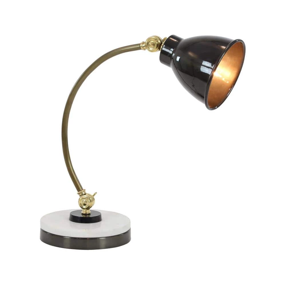 19 in. Black Metal Desk Lamp by Litton Lane 3 19 in. Black Metal Desk Lamp by Litton Lane