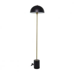 62 in. Black Metal Contemporary Floor Lamp by Litton Lane