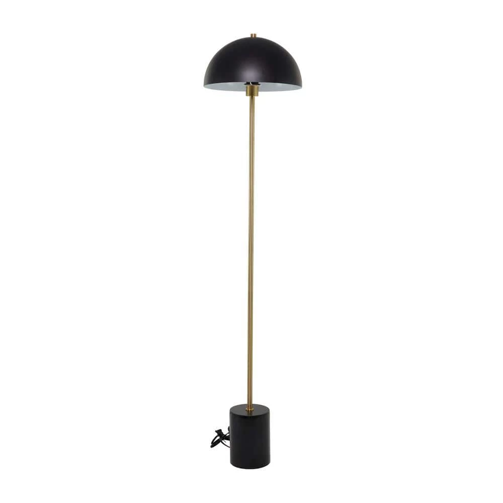 62 in. Black Metal Contemporary Floor Lamp by Litton Lane 3 62 in. Black Metal Contemporary Floor Lamp by Litton Lane