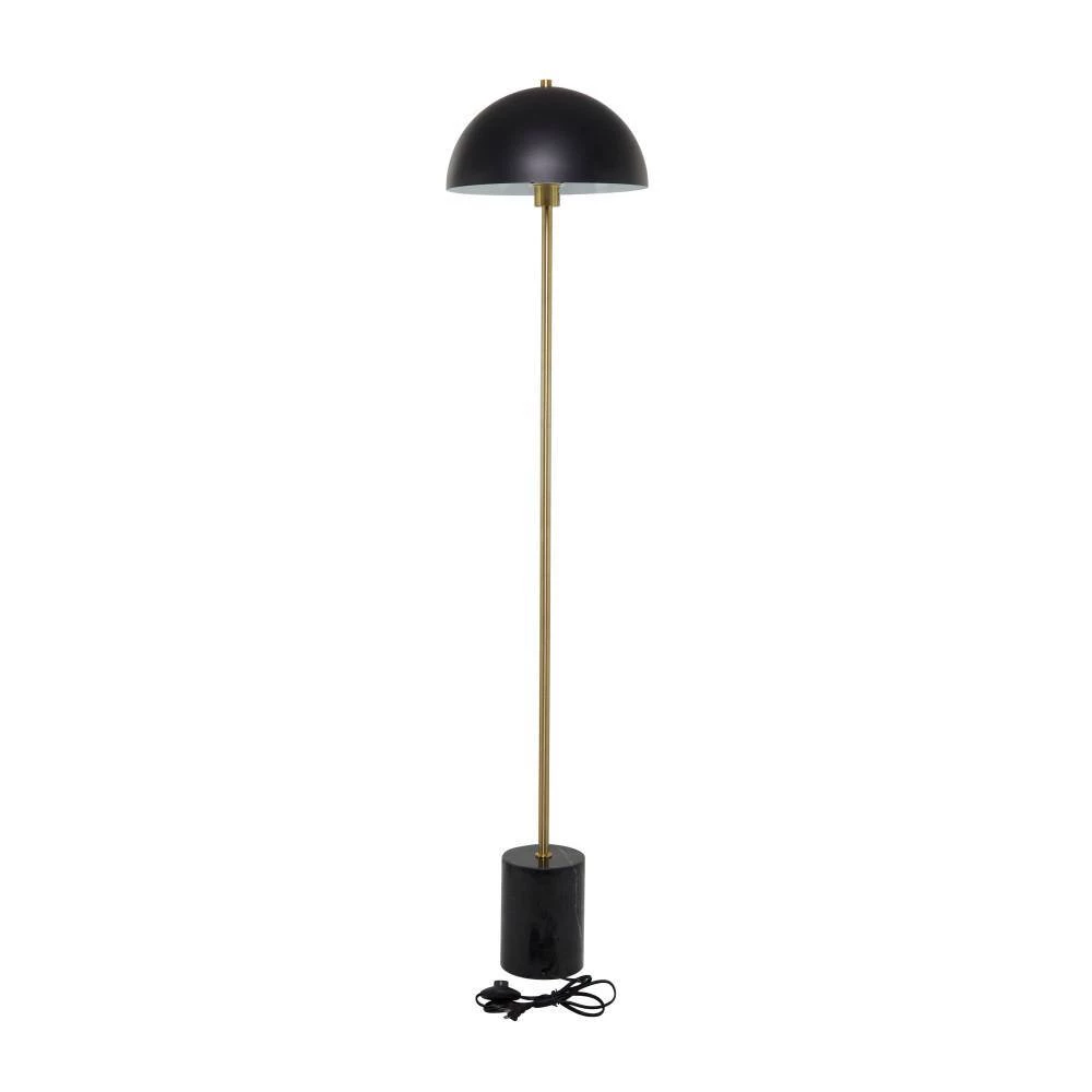 62 in. Black Metal Contemporary Floor Lamp by Litton Lane 5 62 in. Black Metal Contemporary Floor Lamp by Litton Lane - Image 3
