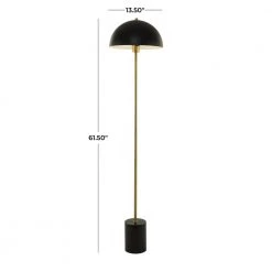 62 in. Black Metal Contemporary Floor Lamp by Litton Lane 16 62 in. Black Metal Contemporary Floor Lamp by Litton Lane -Litton Lane Sales black litton lane floor lamps 042481 76 1000
