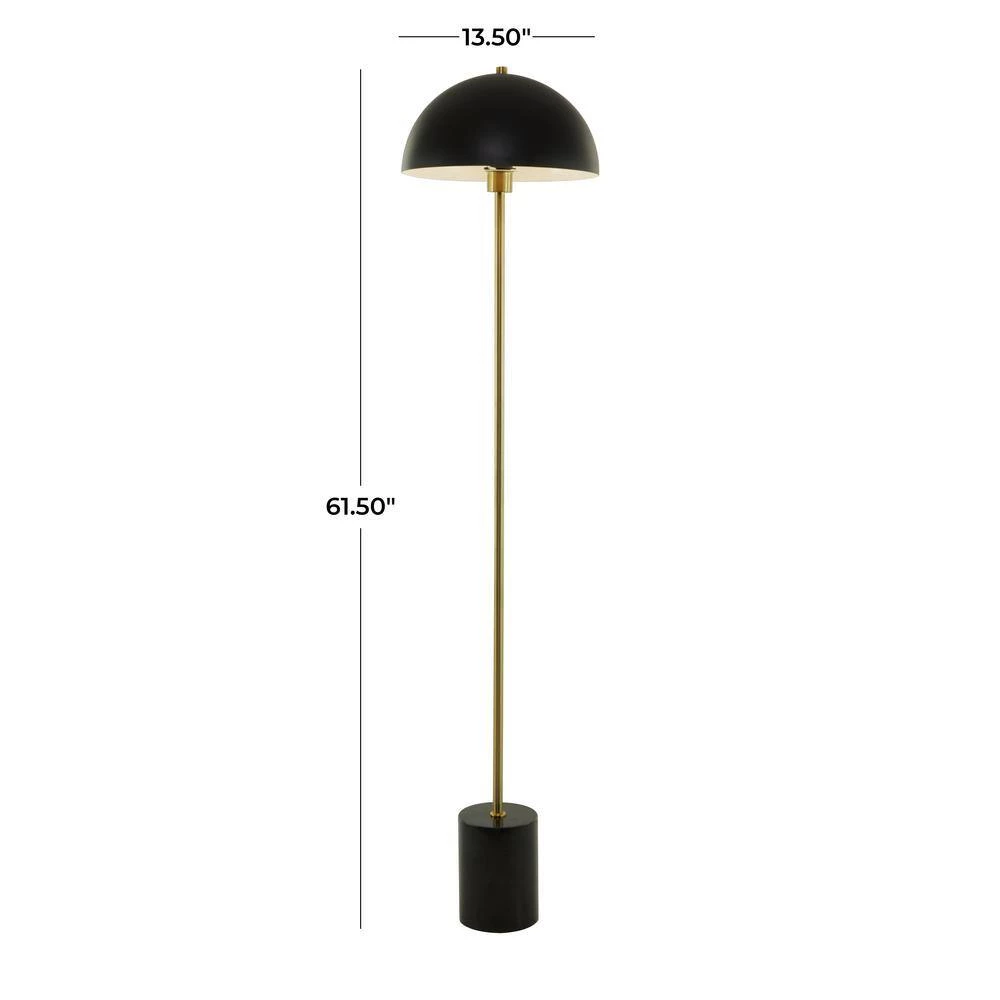 62 in. Black Metal Contemporary Floor Lamp by Litton Lane 9 62 in. Black Metal Contemporary Floor Lamp by Litton Lane - Image 7