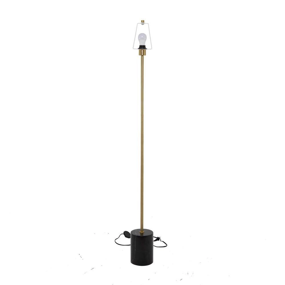 62 in. Black Metal Contemporary Floor Lamp by Litton Lane 7 62 in. Black Metal Contemporary Floor Lamp by Litton Lane - Image 5