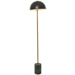 62 in. Black Metal Contemporary Floor Lamp by Litton Lane