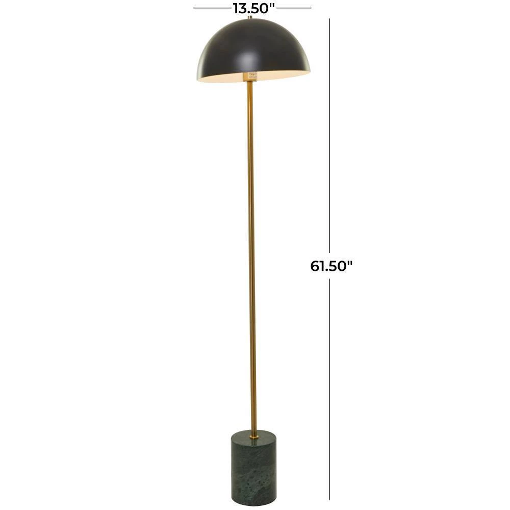 62 in. Black Metal Contemporary Floor Lamp by Litton Lane 8 62 in. Black Metal Contemporary Floor Lamp by Litton Lane - Image 6