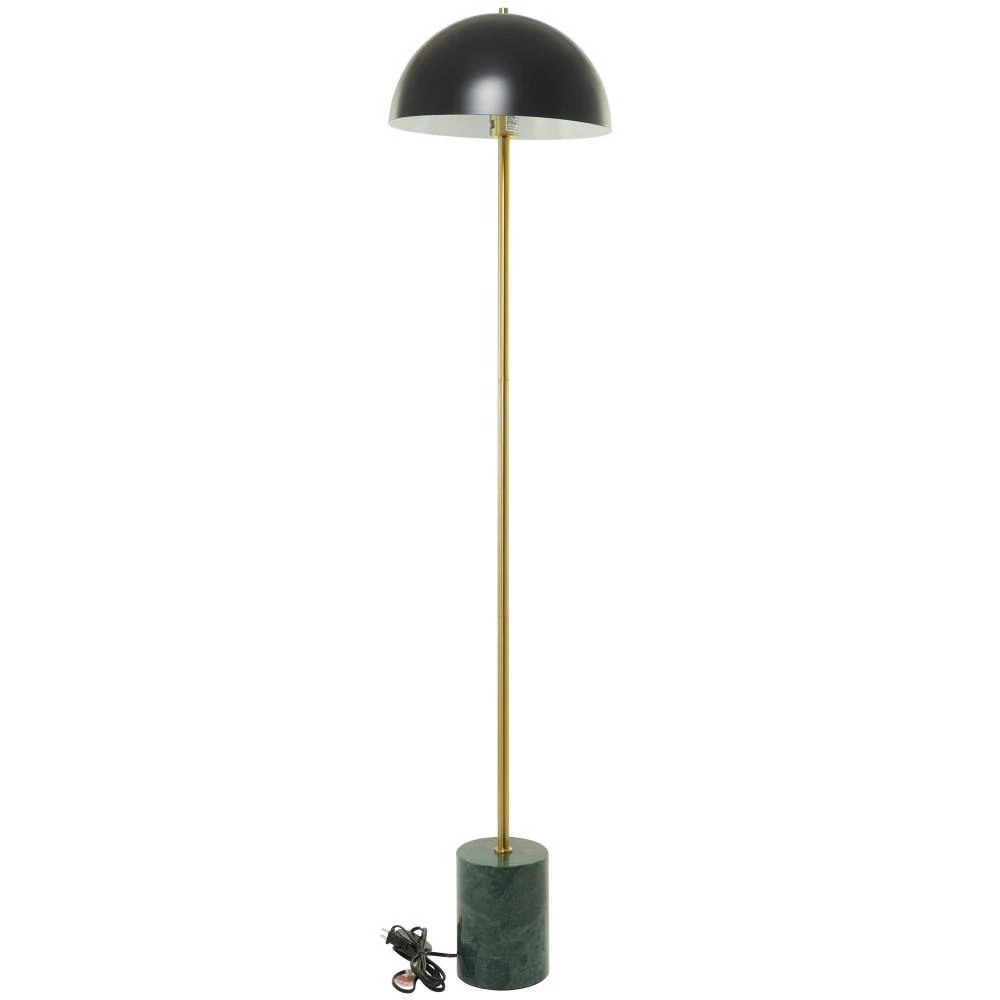 62 in. Black Metal Contemporary Floor Lamp by Litton Lane 4 62 in. Black Metal Contemporary Floor Lamp by Litton Lane - Image 2