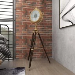 66 in. Black Aluminum Floor Lamp by Litton Lane -Litton Lane Sales black litton lane floor lamps 18903 1f 1000