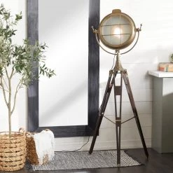 66 in. Black Aluminum Floor Lamp by Litton Lane -Litton Lane Sales black litton lane floor lamps 18903 31 1000