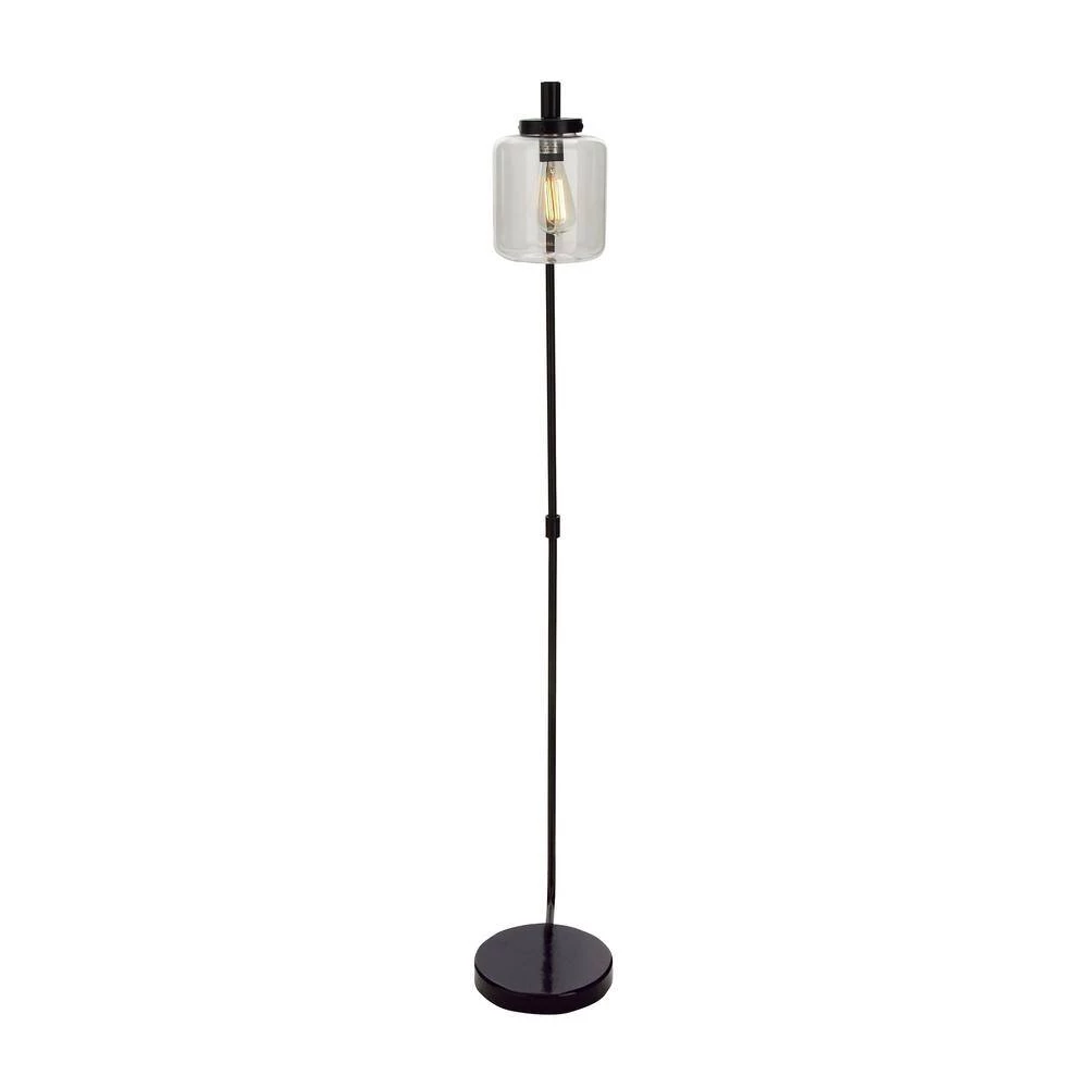 61 in. Black Metal Floor Lamp by Litton Lane 5 61 in. Black Metal Floor Lamp by Litton Lane - Image 3