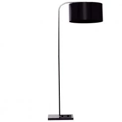 64 in. Black Metal Floor Lamp by Litton Lane