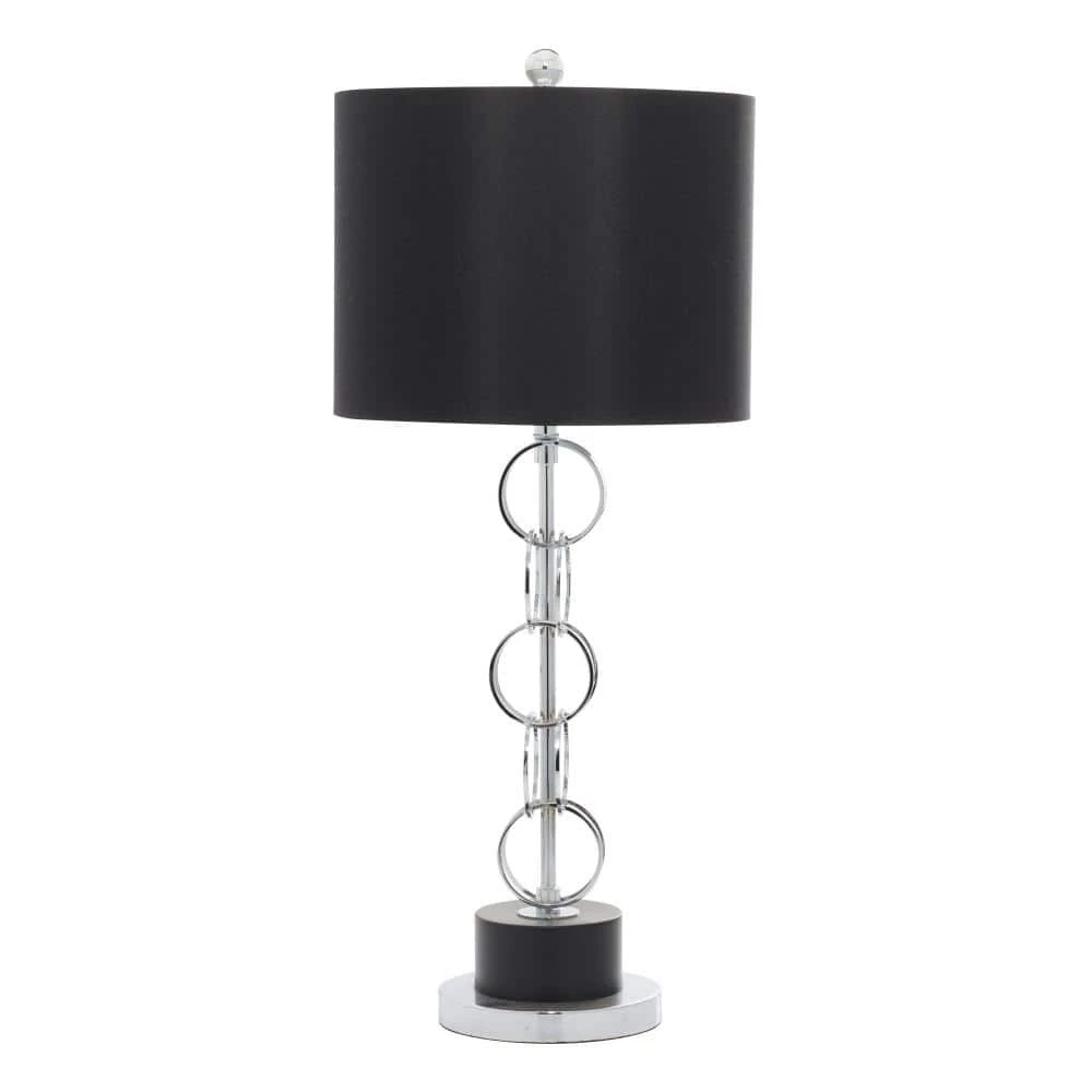 30 in. Black Contemporary Polystone Table Lamp by Litton Lane 3 30 in. Black Contemporary Polystone Table Lamp by Litton Lane