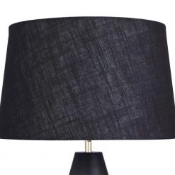 CosmoLiving by Cosmopolitan 27 in. Black Metal Contemporary Table Lamp by Litton Lane -Litton Lane Sales black litton lane table lamps 040831 44 1000