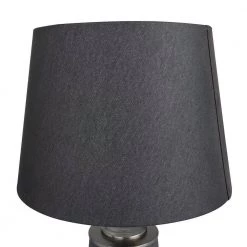 24 in. Black Cement Modern Table Lamp by Litton Lane -Litton Lane Sales black litton lane table lamps 041110 44 1000