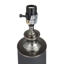 24 in. Black Cement Modern Table Lamp by Litton Lane -Litton Lane Sales black litton lane table lamps 041110 fa 1000