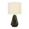 26 in. Black Stoneware Modern Table Lamp by Litton Lane -Litton Lane Sales black litton lane table lamps 042324 64 1000