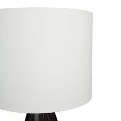26 in. Black Stoneware Modern Table Lamp by Litton Lane -Litton Lane Sales black litton lane table lamps 042324 77 1000