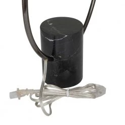 18 in. Black Marble Contemporary Accent Lamp by Litton Lane 15 18 in. Black Marble Contemporary Accent Lamp by Litton Lane -Litton Lane Sales black litton lane table lamps 042507 44 1000
