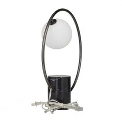 18 in. Black Marble Contemporary Accent Lamp by Litton Lane 12 18 in. Black Marble Contemporary Accent Lamp by Litton Lane -Litton Lane Sales black litton lane table lamps 042507 66 1000