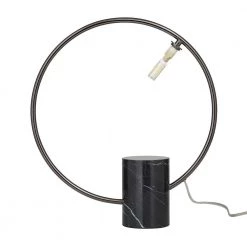 18 in. Black Marble Contemporary Accent Lamp by Litton Lane 14 18 in. Black Marble Contemporary Accent Lamp by Litton Lane -Litton Lane Sales black litton lane table lamps 042507 c3 1000