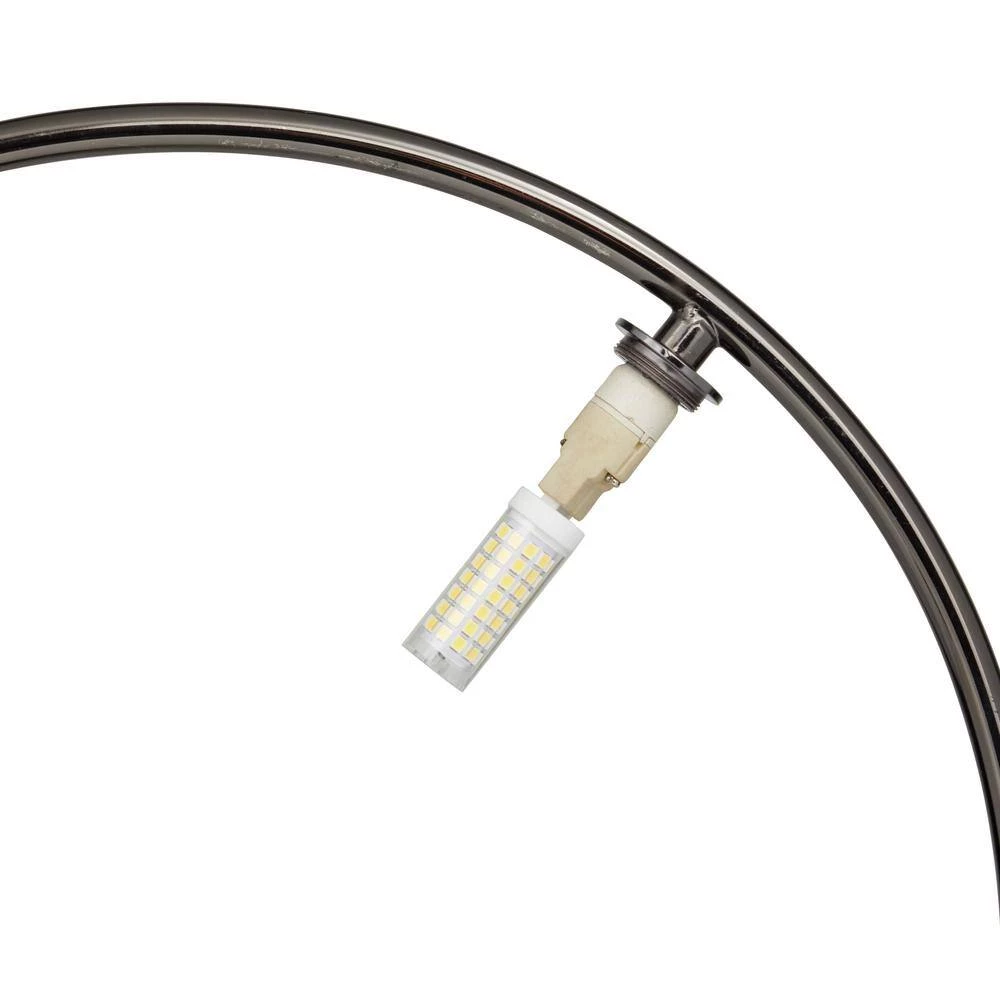 18 in. Black Marble Contemporary Accent Lamp by Litton Lane 4 18 in. Black Marble Contemporary Accent Lamp by Litton Lane - Image 2