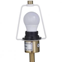 28 in. Black Metal Contemporary Umbrella Style Table Lamp by Litton Lane -Litton Lane Sales black litton lane table lamps 042863 1d 1000