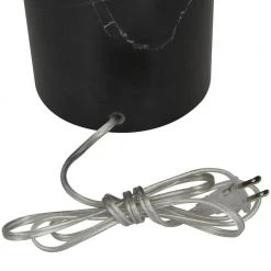 24 in. Black Marble Modern Table Lamp by Litton Lane -Litton Lane Sales black litton lane table lamps 043095 1d 1000