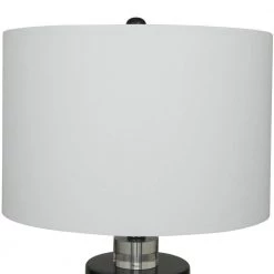 24 in. Black Marble Modern Table Lamp by Litton Lane -Litton Lane Sales black litton lane table lamps 043095 40 1000