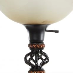 70 in. Black Metal Floor Lamp by Litton Lane -Litton Lane Sales black litton lane table lamps 78480 44 1000
