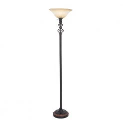 70 in. Black Metal Floor Lamp by Litton Lane