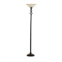 70 in. Black Metal Floor Lamp by Litton Lane -Litton Lane Sales black litton lane table lamps 78480 66 1000
