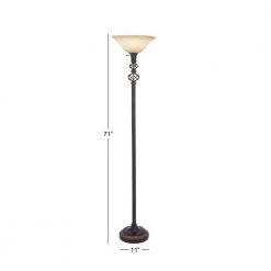 70 in. Black Metal Floor Lamp by Litton Lane -Litton Lane Sales black litton lane table lamps 78480 76 1000