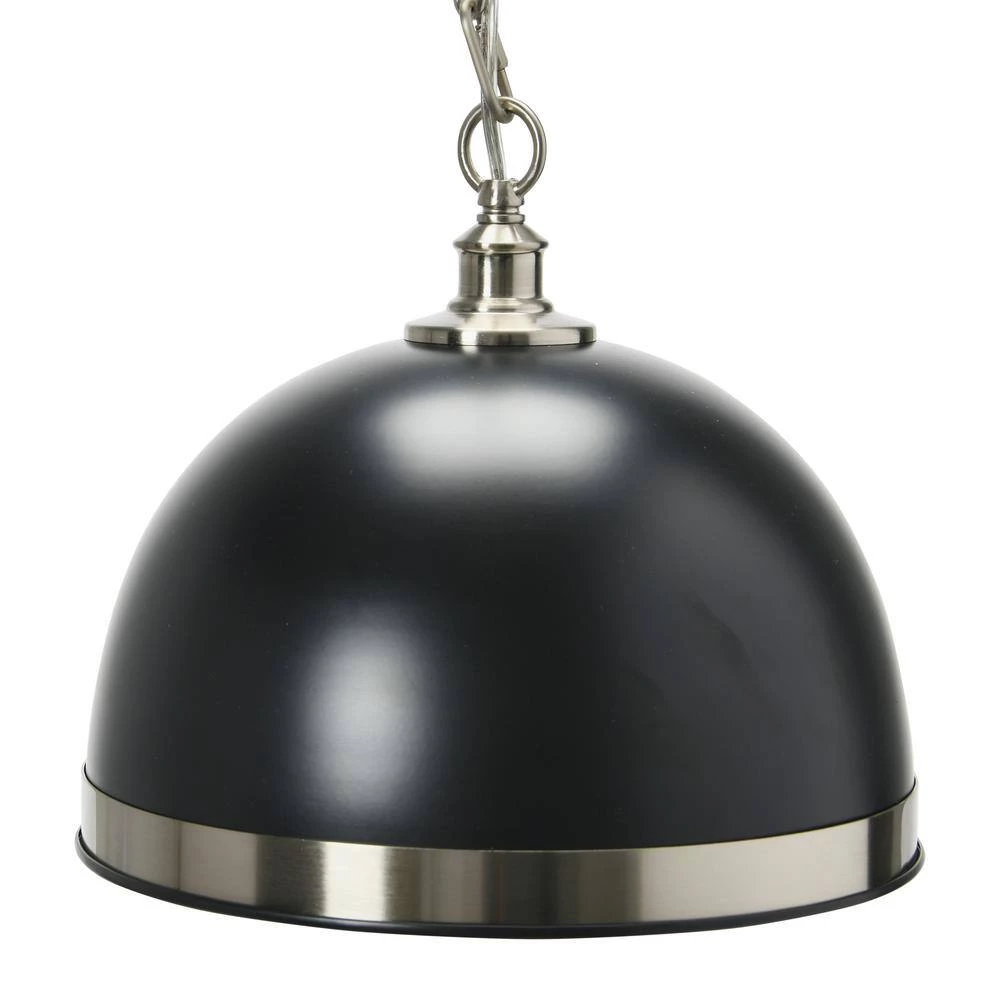 Hensley - 1 Metal Pendant Light, Black and Antique Nickel by Robert Stevenson Lighting 6 Hensley - 1 Metal Pendant Light, Black and Antique Nickel by Robert Stevenson Lighting - Image 4